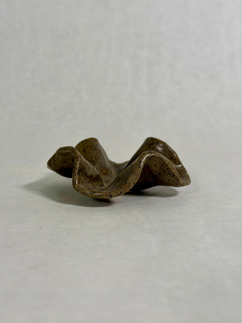 Sculptural Ashtray – Earth Tone