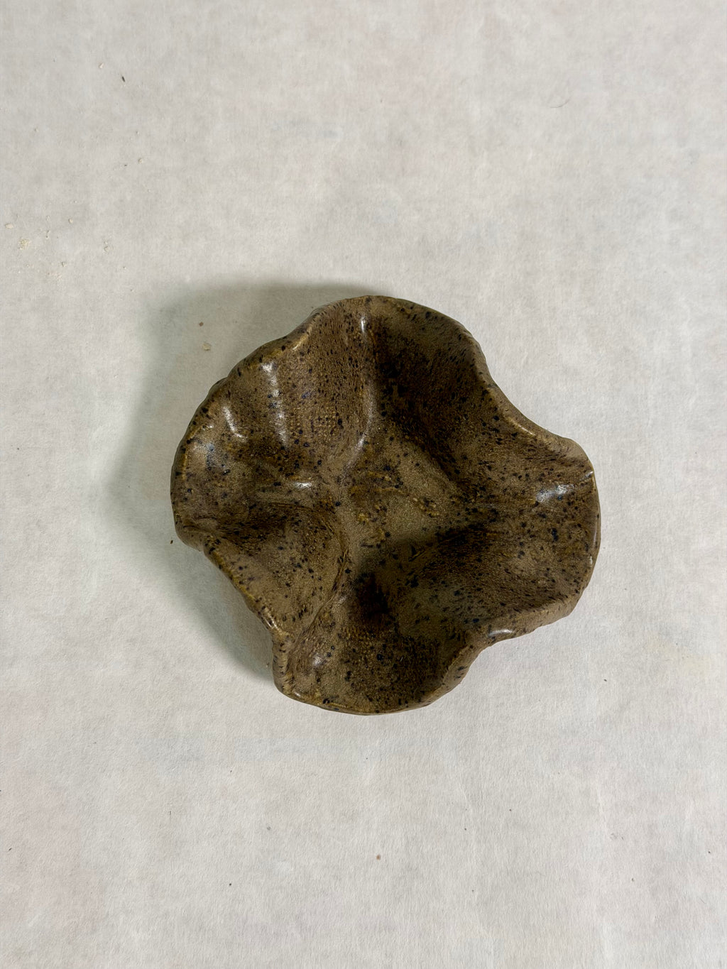 Sculptural Ashtray – Earth Tone