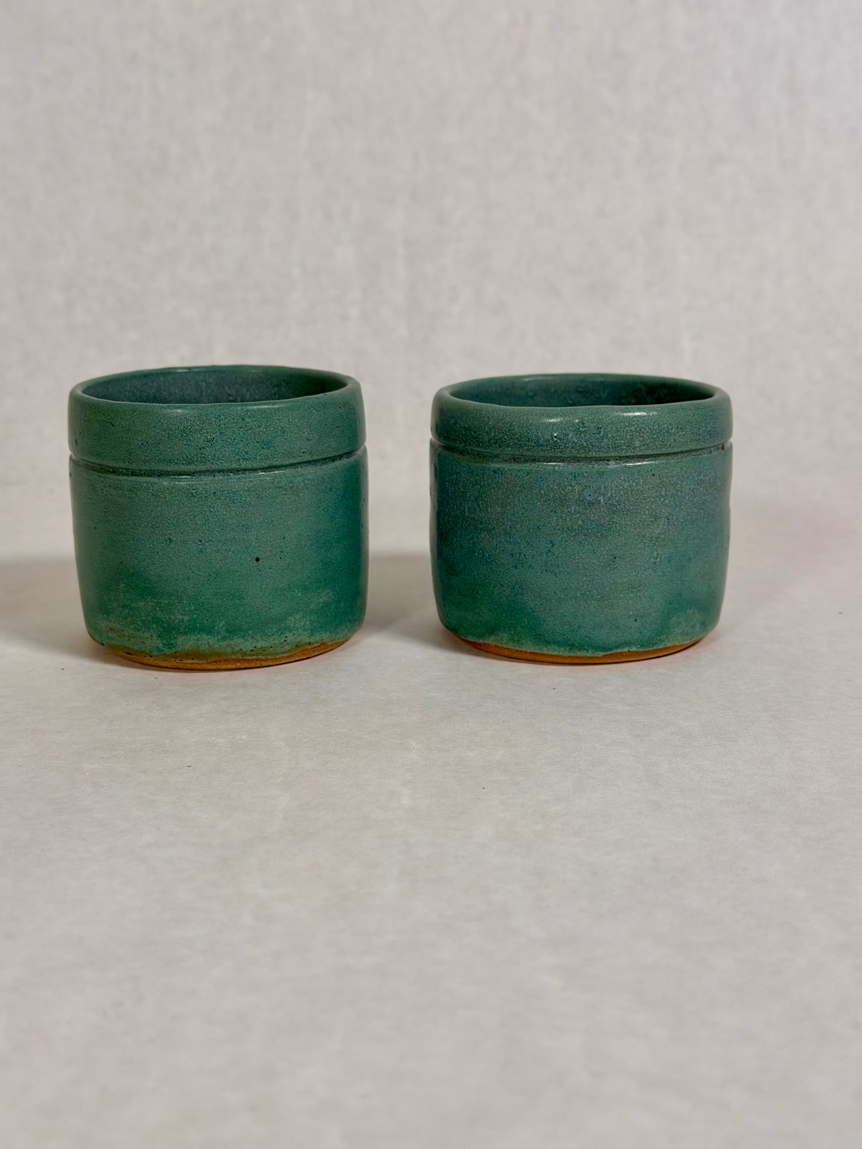 Teal Sip Cup Set (Set of 2)